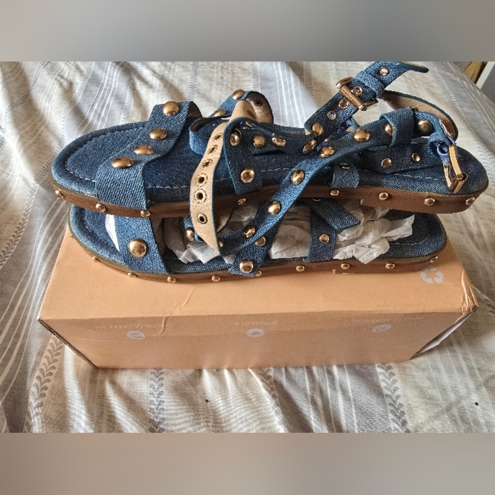 Denim Sandals (Never Worn) - Picture 5 of 5
